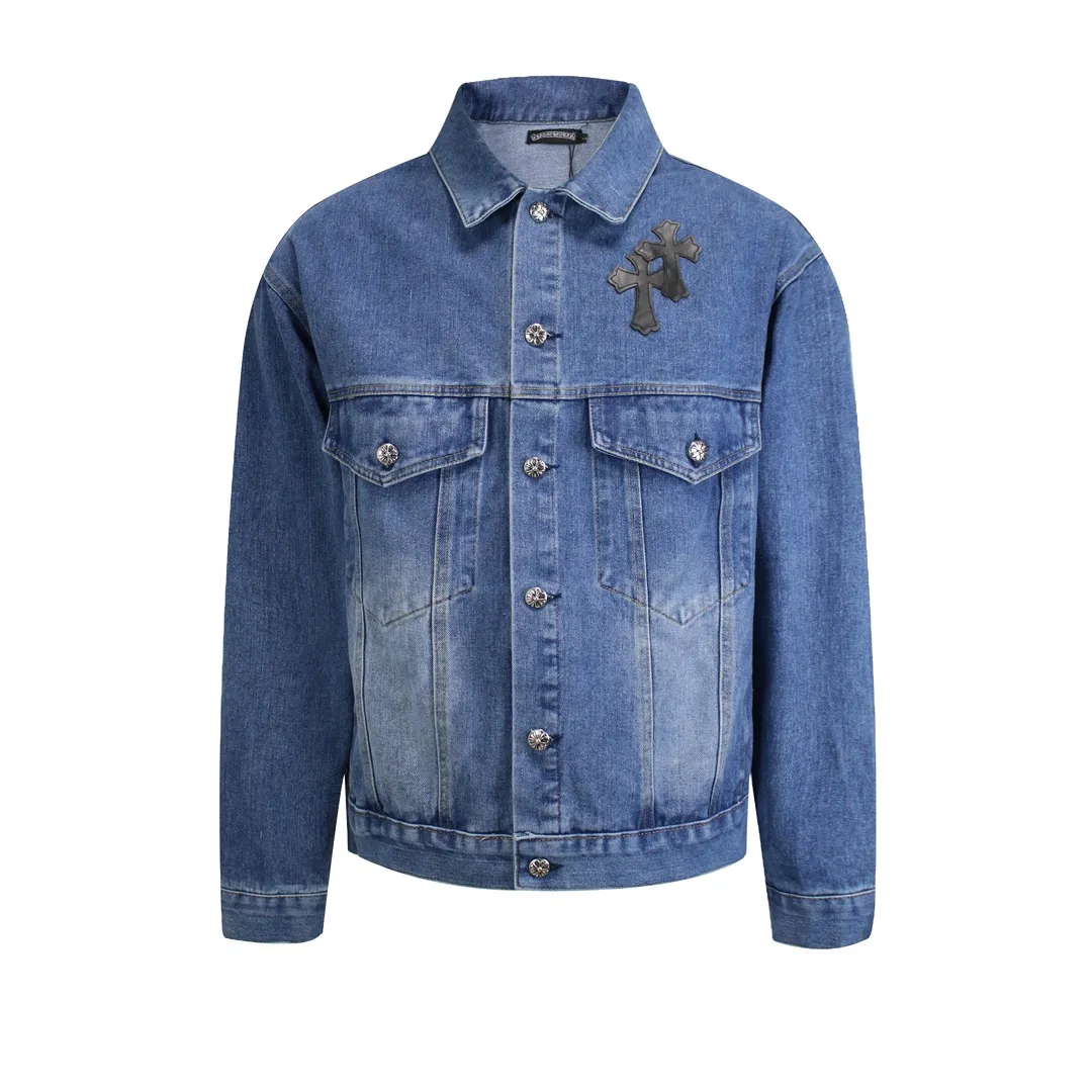 P320 Chrome Hearts Chrome Hearts Gradient Washed and Pasted Heavy Duty Leather Denim Jacket. A god-level item. A super popular product. Made with top-notch heavy industry. A must-have magic weapon to hit the streets. Couple style. [Top heavy industry fashionable design] Consistently high-street luxury style. Speaking of this style, the Zangyin family and GU family are definitely the leading representative brands. Especially the Zangyin family has really achieved a state-of-the-art effect in creating high-street style. The color system of this model is made of unique washed materials. It is already quite eye-catching. It is decorated with pink patchwork cross flowers, which cleverly highlights the charm of the brand. Secondly, this model uses classic The classic high-waist cutting design highlights the long legs and fashionable temperament of the upper body. The brand is highly recognizable and the slim fit configuration is more suitable for daily wear. It is a product that interprets personality, fashion, and specifications at a glance. This single product is enough to make any fan excited. It can be a white T-shirt for youthful preppy style, or a tight suspender for lady style. It has strong matching ability and can be easily controlled by men.  [Materials and craftsmanship] Needless to say, this point goes without saying. As an excellent craftsman brand, Zangyin’s requirements for details and craftsmanship are really perfect. The washed color of this model has gone through so many processes, not to mention the embellishment of denim appliques. It is also purely hand-made and sewn. Just like what they believe in, only hand-made things have soul and have the meaning of wear. A top-notch heavy-duty fashionable denim item, I look forward to your perfect interpretation! !  Color: Dark blue Size: M L XL Length Sleeve length Shoulder width Chest M 68 59 61 134 L 69 60 62 138